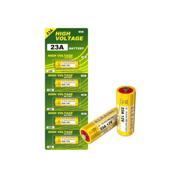 23A MN23 12 Volt Alkaline Batteries High Voltage Cell (Pack of 5)