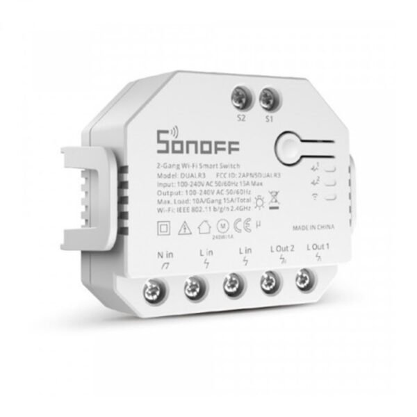 Sonoff Dual R3 2 Channels Smart Home WiFi Mobile Remote Siri
